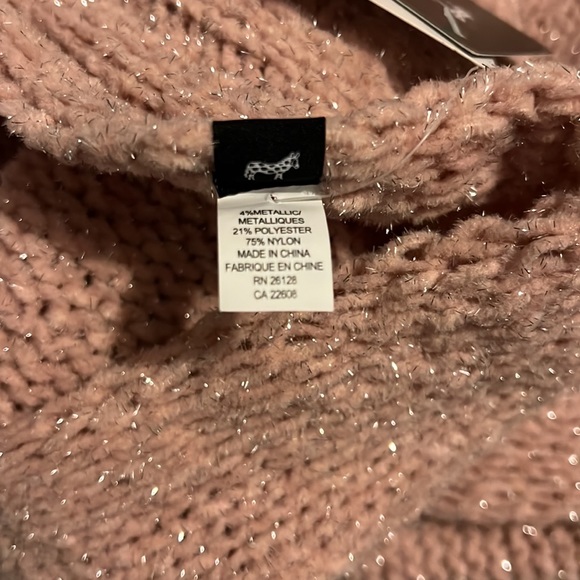 Echo Metallic Chenille Muffler Scarf Light Pink - Picture 7 of 9